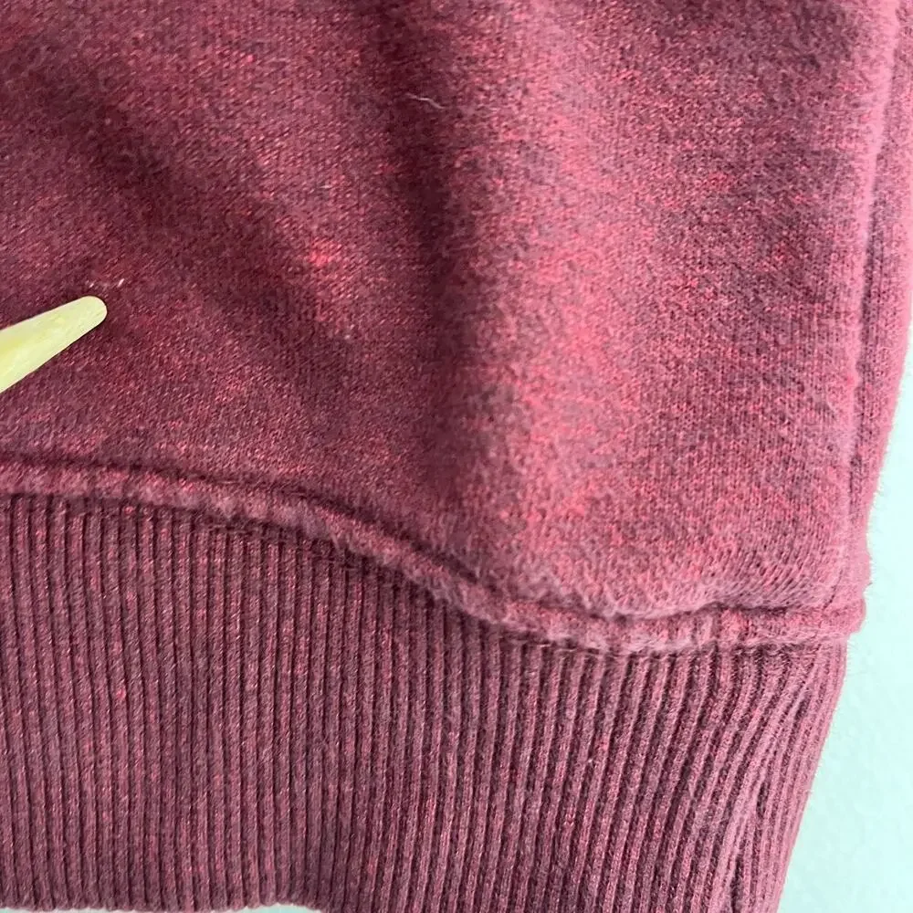 IZOD‎ Mens XL 1/4 Zip Pullover Sweater Maroon Advantage Performance Stretch Logo